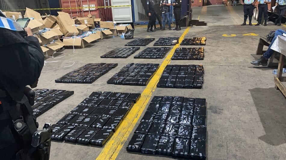 Hallan 616 kilos de cocaína procedente de Panamá en un puerto de Guatemala