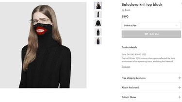 Gucci retira un suéter negro con labios rojos tras ser acusado de racismo