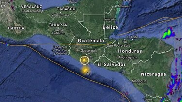 Sismo de cinco grados sacude centro y sur de Guatemala