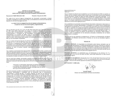 El MEF blinda la información sobre los bienes decomisados en el caso New Business