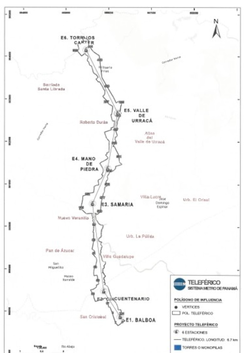 Miviot delimita polígono del Teleférico del Metro en San Miguelito mediante decreto