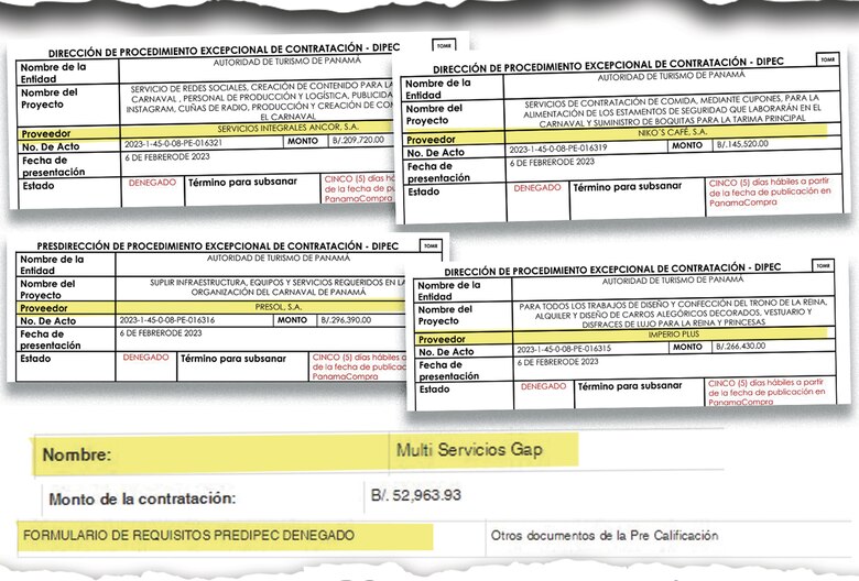 Carnaval: suspenden cinco contratos por más irregularidades