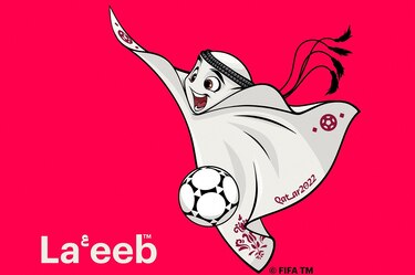 La’eeb es la mascota oficial de la Copa Mundial de Catar