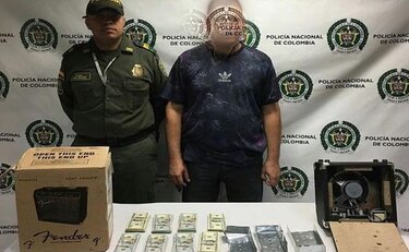 Detienen en Colombia a hombre con 9 mil 600 dólares en su estómago