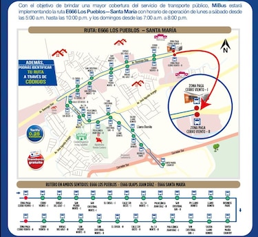 Empresa Mi Bus anuncia nueva ruta para el sector Este