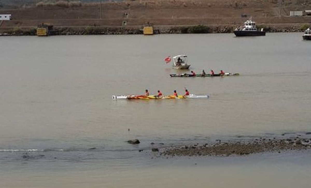 La carrera de cayucos, en la recta final