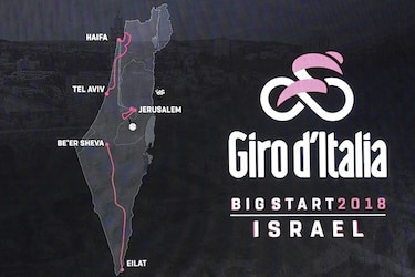Giro de Italia incluye tres etapas en Israel para ruta de 2018