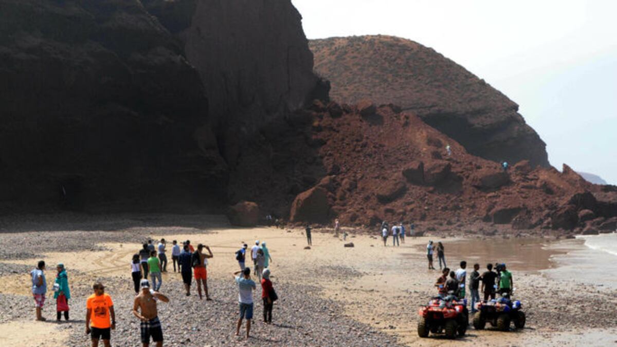 Se derrumba uno de los célebres arcos en roca natural de Legzira, en Marruecos
