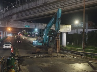 Puente de San Miguelito cerrará en su totalidad este fin de semana, aún queda una losa por instalar