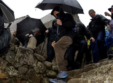 Mick Jagger conoció Machu Picchu