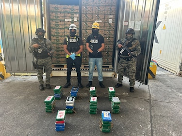 Panamá incauta más de media tonelada de droga hallada en contenedor con destino a España