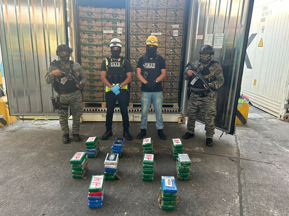 Panamá incauta más de media tonelada de droga hallada en contenedor con destino a España