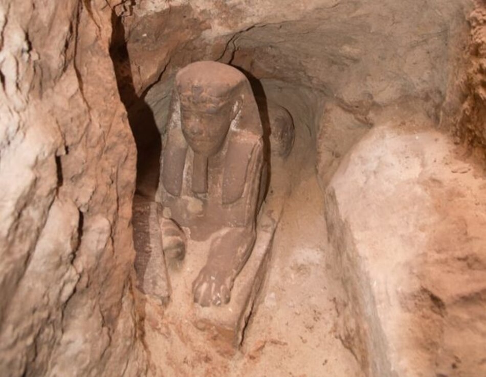 Arqueólogos descubren esfinge antigua en Egipto
