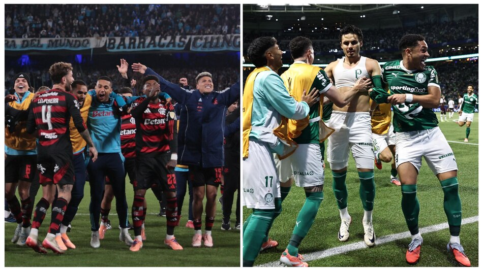 Flamengo y Palmeiras jugarán la séptima final entre brasileños