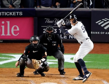Judge sigue anclado en 61 jonrones y no logrará el récord en el Yankee Stadium