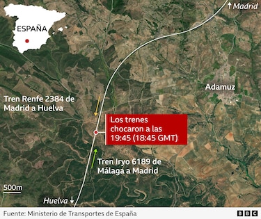 Mueren al menos 39 personas al chocar dos trenes de alta velocidad en el sur de España