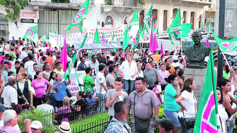 Marcha de CD concluye con piquete