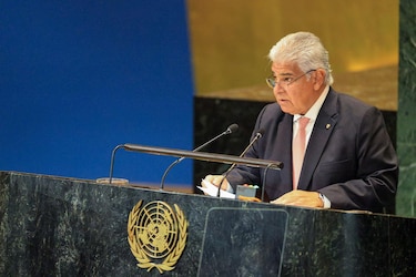 El presidente Mulino habla ante la Asamblea General de la ONU