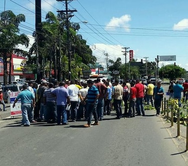 Protesta de transportistas en Juan Díaz