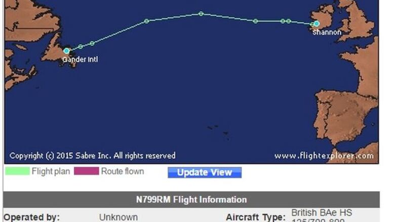 Avión de Ricardo Martinelli aterriza en Irlanda