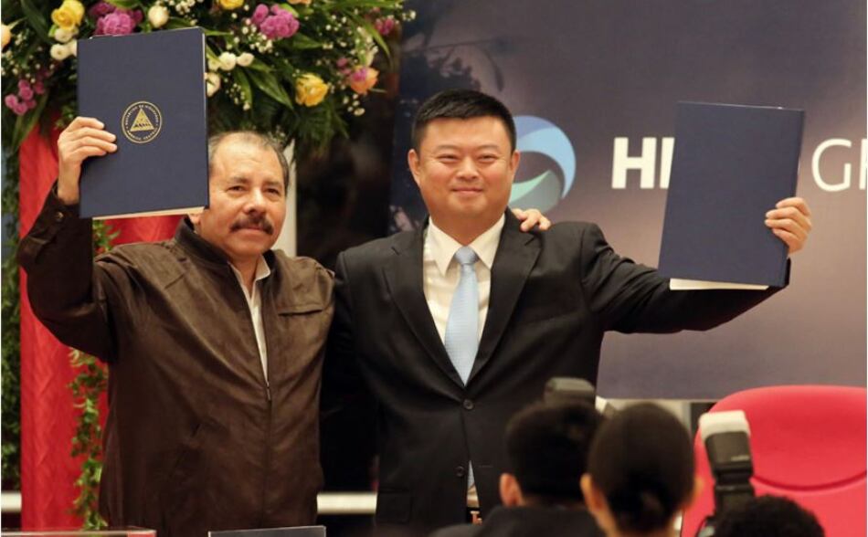 Promotor chino del canal de Nicaragua aplaude victoria de Daniel Ortega