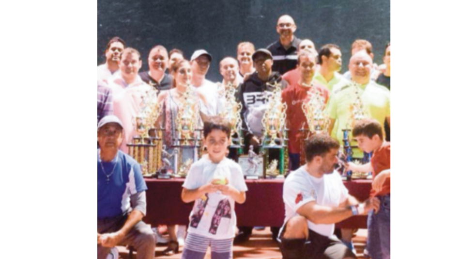 Los campeones del torneo nacional de frontenis