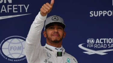 Hamilton logra el mejor tiempo en España