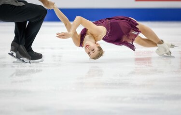 Impecable presentación en la final del Gran Premio de Patinaje Artístico