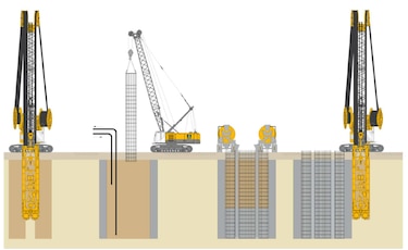 Construcción subterránea de la Línea 3: tres métodos constructivos en marcha simultáneamente
