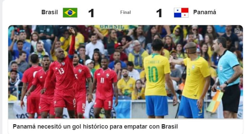 Reacciones: Selección panameña hace lucir mal a la poderosa Brasil