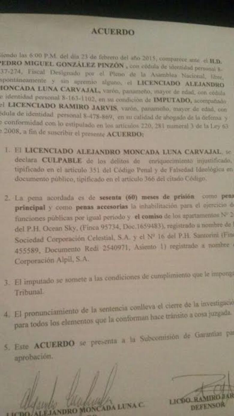Alejandro Moncada Luna se declara culpable; enfrentaría 60 meses de prisión
