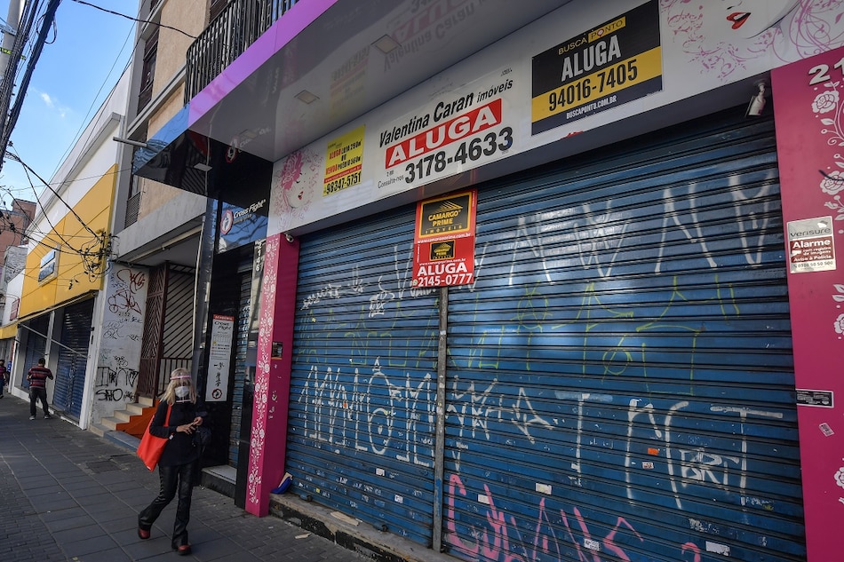 En Sao Paulo los comercios cierran definitivamente por el impacto del coronavirus
