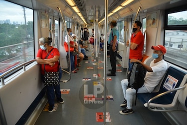 Metro recomienda seguir la ‘Guía de autocuidado’ para mantener el distanciamiento físico en los trenes