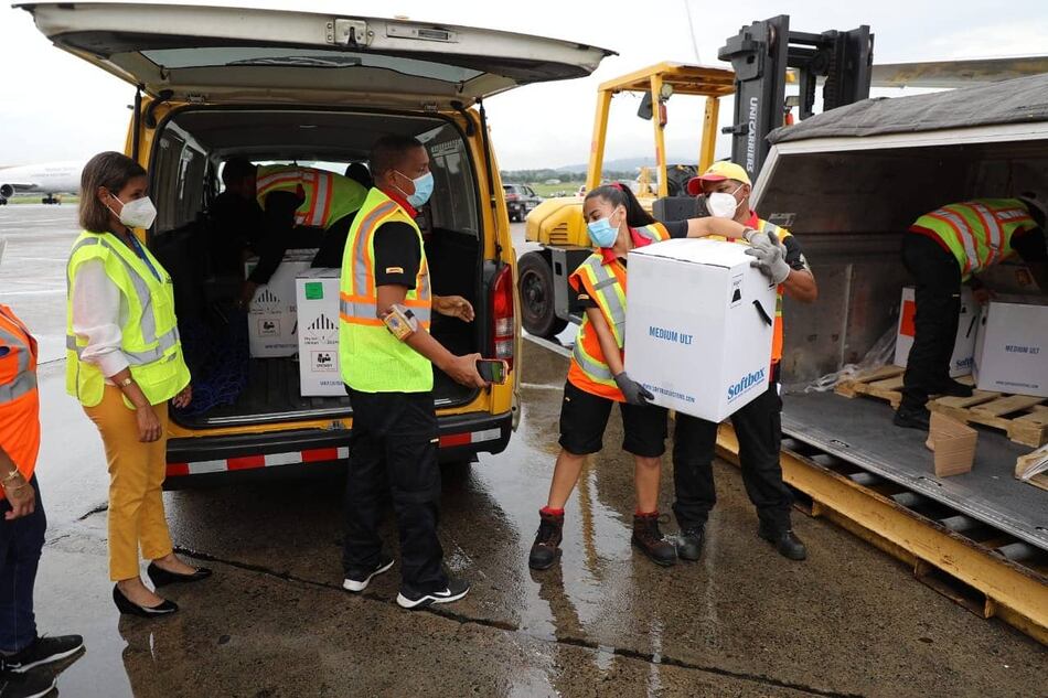 Panamá recibe el decimoctavo lote de la vacuna de Pfizer; son 40 mil 950 dosis