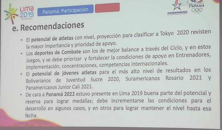 COP presenta informe tras participación en Juegos Panamericanos