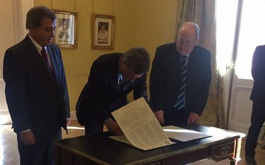 Presidente Macri firma la Declaración de Chapultepec