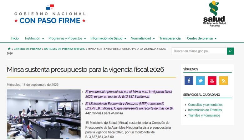 Chapman afirma que no aumentará el presupuesto, pero está dispuesto a realizar reajustes en algunas partidas