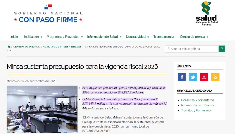 Chapman afirma que no aumentará el presupuesto, pero está dispuesto a realizar reajustes en algunas partidas