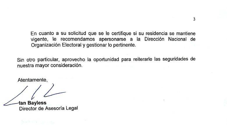 La residencia electoral y el caso Ricardo Martinelli