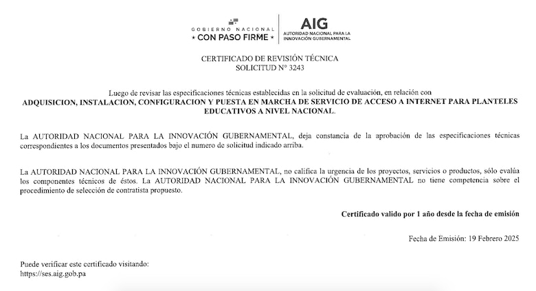 Se reactiva la licitación de $59.3 millones para el internet en las escuelas, aunque el Meduca no atendió 2 recomendaciones