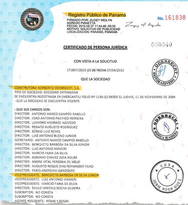 Dignatario de Odebrecht Panamá, ligado a coimas