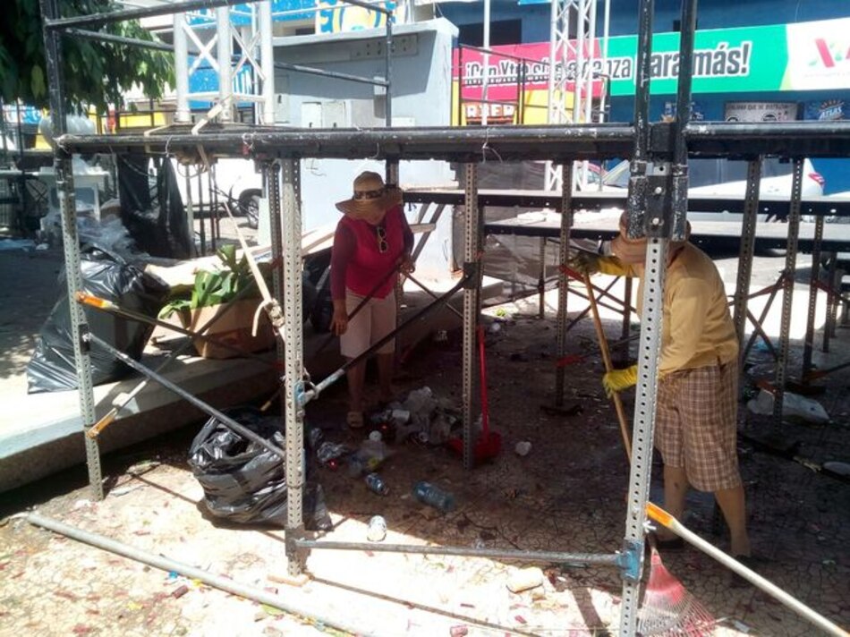 Unas 300 toneladas de basura generó ruta del desfile tableño