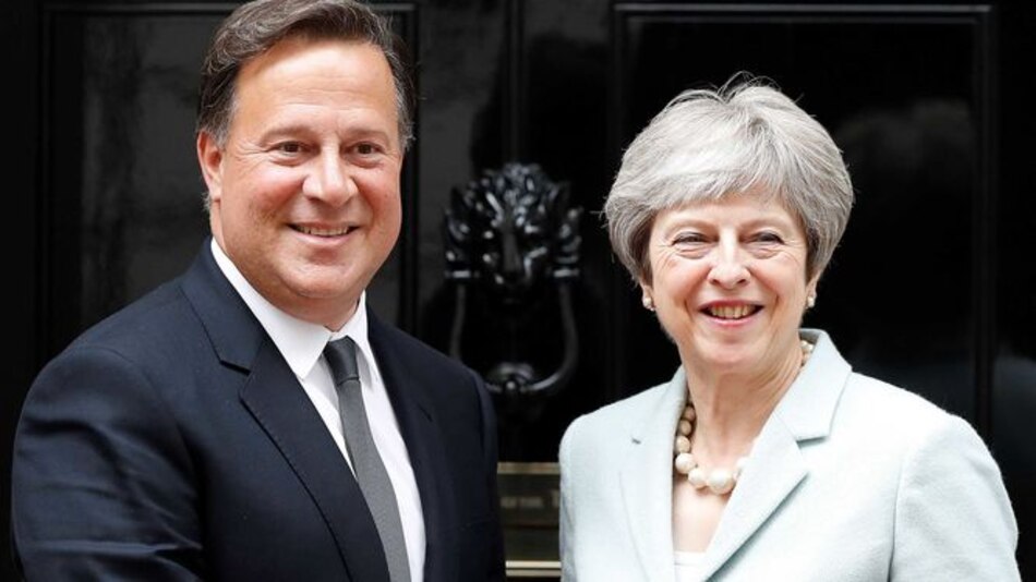 Varela se reúne con la primera ministra británica Theresa May