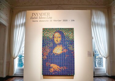 Subastan en París Gioconda creada con cubos de Rubik