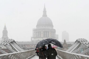 Fuerte temporal de nieve en Europa causa perturbaciones en transportes