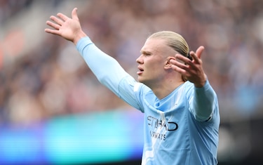 Erling Haaland mete al City en semifinales de la FA Cup