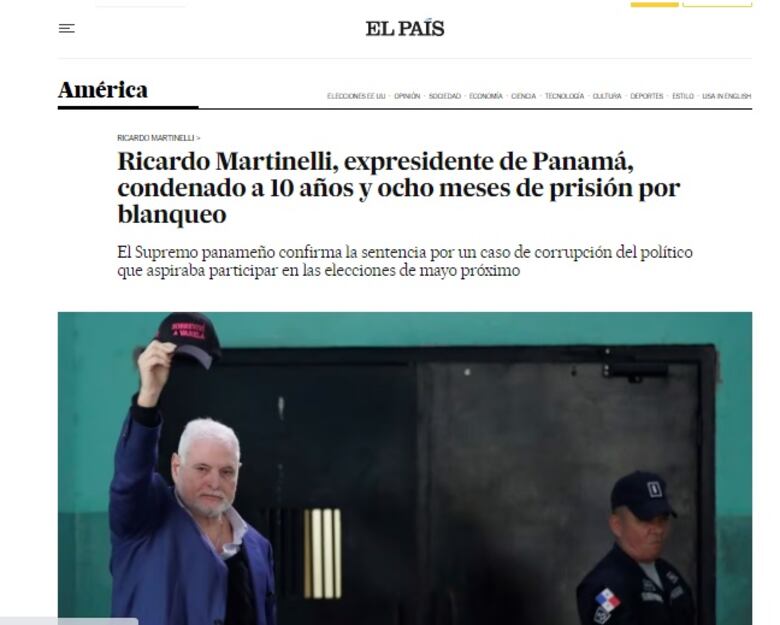 Así titularon los medios internacionales la condena de Ricardo Martinelli