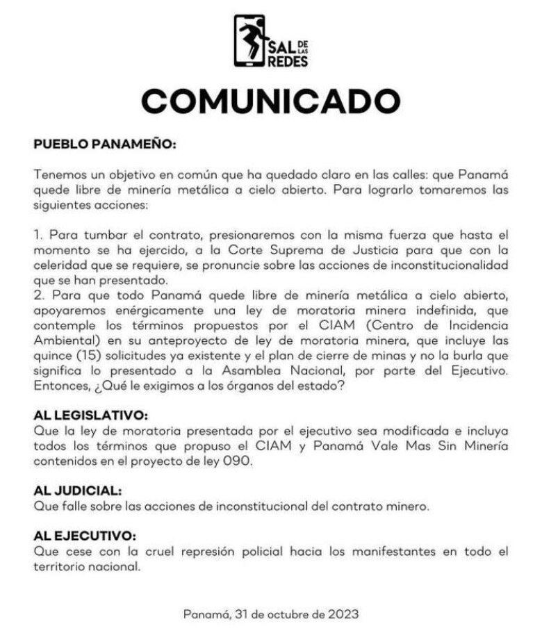 Contrato minero sigue bajo escrutinio ciudadano: 10 días de tensión y protestas