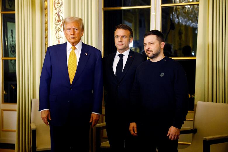 Zelenski considera ‘buena y productiva’ su entrevista con Trump y Macron en París