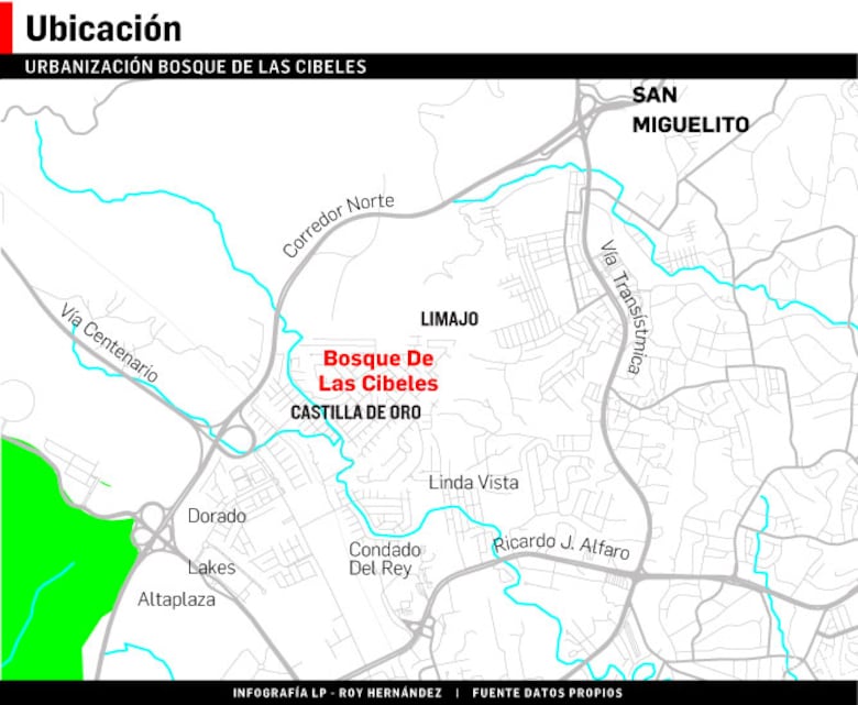 Familias de la urbanización Bosque de Las Cibeles están en peligro